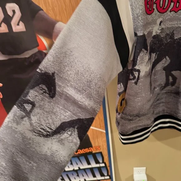 Compton Cowboys x Forever 21 Men’s Varsity Jacket – Large – Western Horseback Gr - Picture 16 of 16